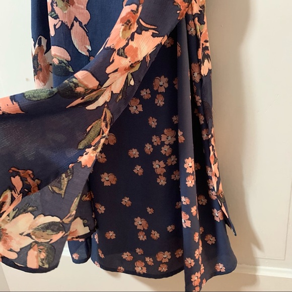 Three Pink Hearts Strappy floral Mini Dress - Picture 3 of 10